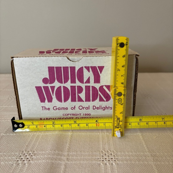Vintage 1980s Adult Dice Word Game Juicy Dirty Words - Picture 2 of 4